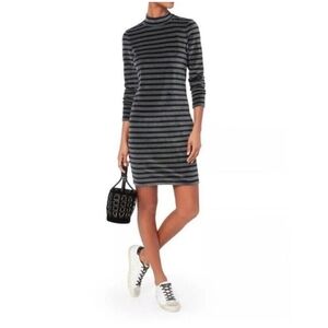T Alexander Wang Velour Striped Dress